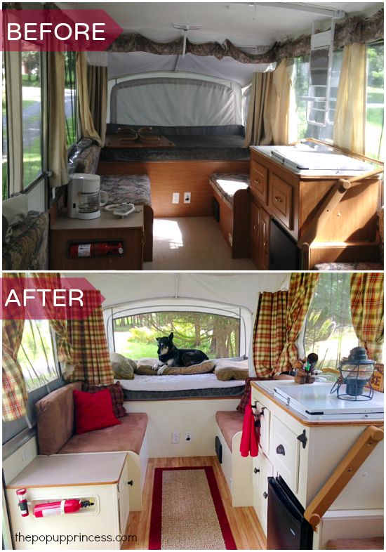 trailer before & after